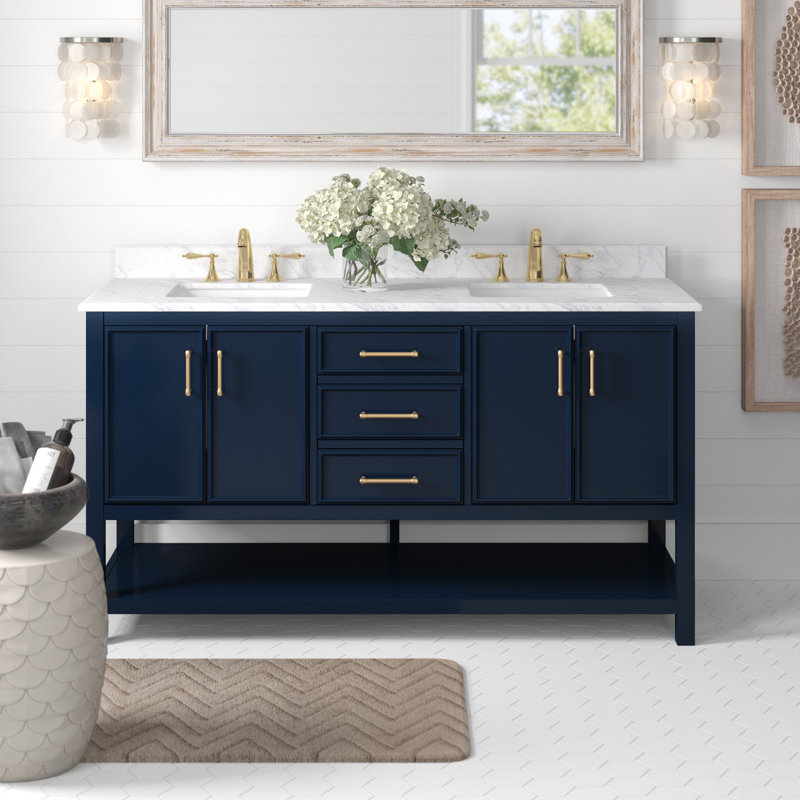 Breakwater Bay Paulene 60" Double Bathroom Vanity Set & Reviews Wayfair